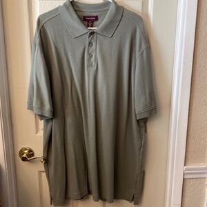Nordstrom’s men’s XXL sage green polo short sleeve shirt.